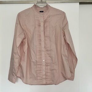 GAP Pink Dress Shirt with Mandarin Collar